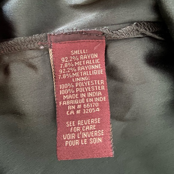 NWOT Anthropologie Ranna Gill Idina Metallic Skirt - Picture 7 of 7